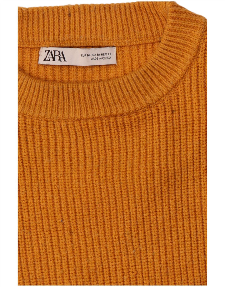 Zara Womens Oversized Jumper Dress UK 14 Medium Orange