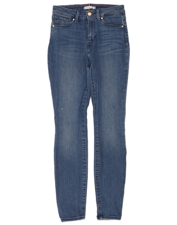 Tommy Hilfiger Womens Harlem Ultra Skinny Jeans W27 L30 Blue Cotton
