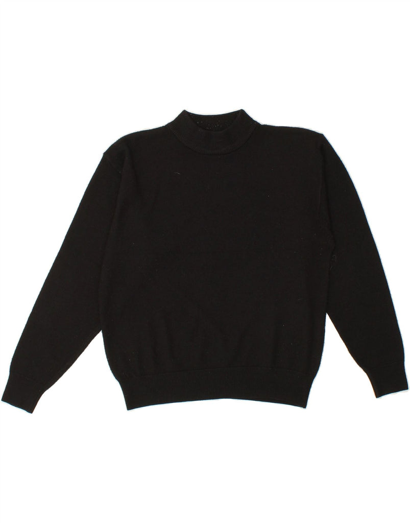 DOROTHY PERKINS Womens Turtle Neck Jumper Sweater UK 14 Large Black Cotton Vintage Dorothy Perkins and Second-Hand Dorothy Perkins from Messina Hembry 