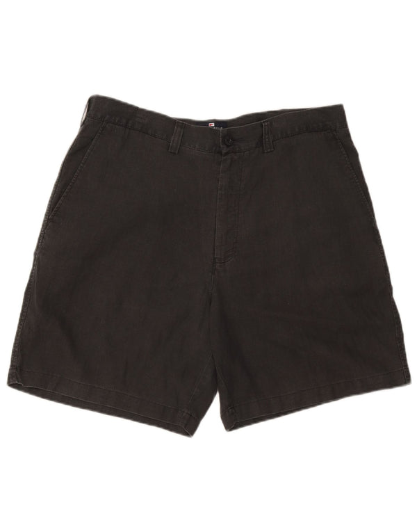 Marks & Spencer Mens Blue Harbour Chino Shorts W36 Large Navy Linen