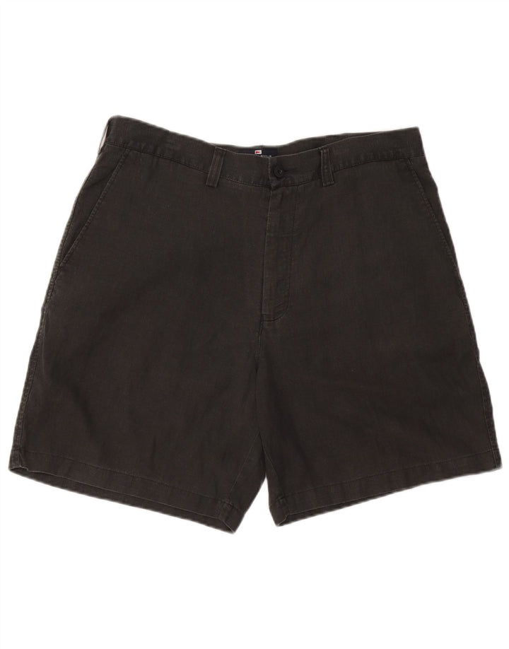 Marks & Spencer Mens Blue Harbour Chino Shorts W36 Large Navy Linen
