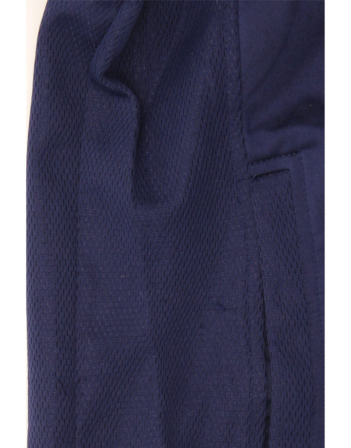 ASICS Mens Tracksuit Top Jacket XL Navy Blue Polyester Vintage Asics and Second-Hand Asics from Messina Hembry 