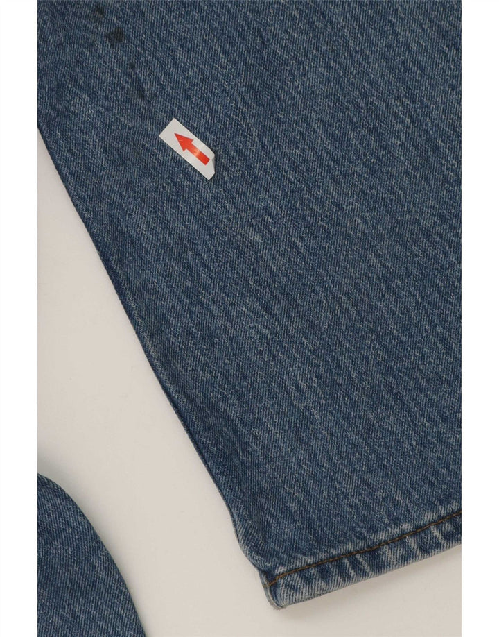 Lee Mens West Straight Jeans W34 L32 Blue Cotton