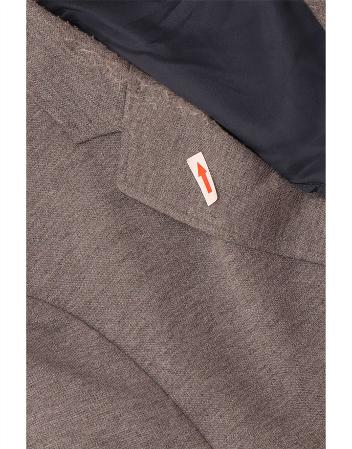 Jack Wills Mens 2 Button Blazer Jacket UK 38 Medium Grey Polyester Classic