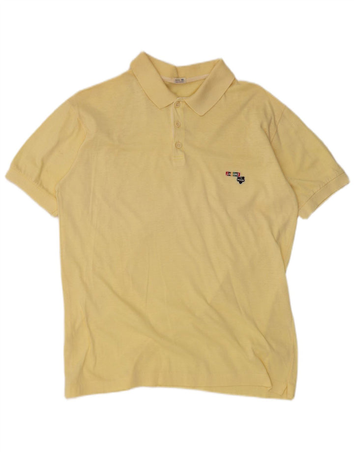 Vintage Boys Polo Shirt 15-16 Years Yellow