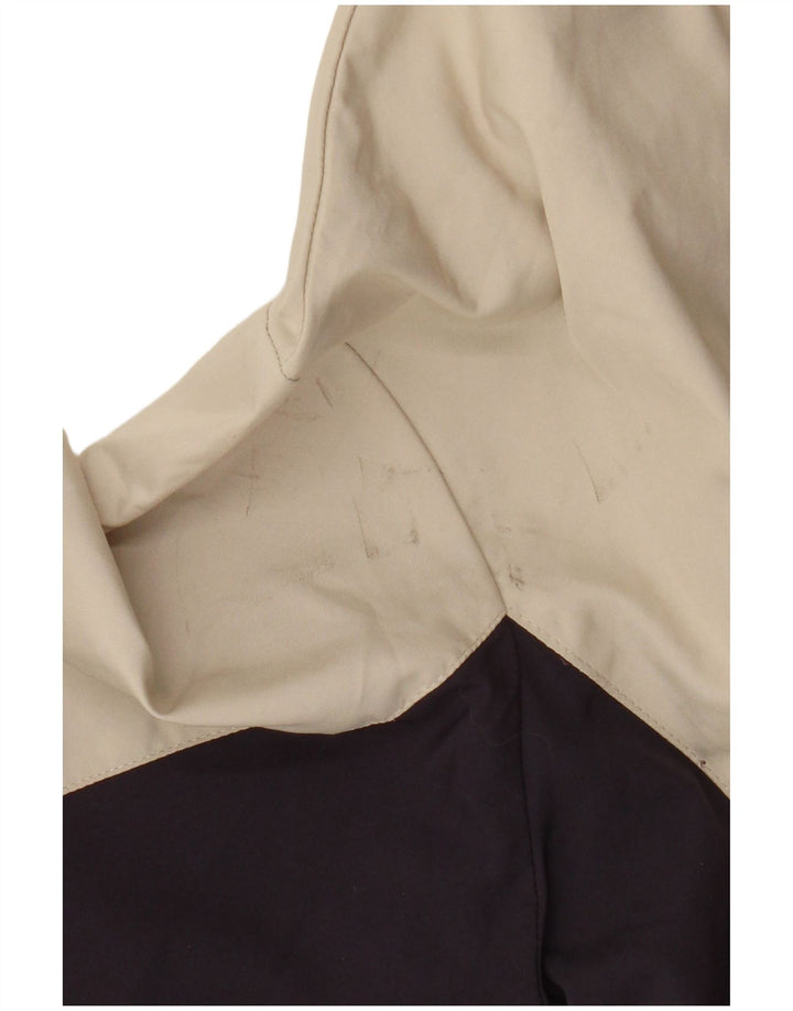 Nike Womens Tracksuit Top Jacket UK 10/12 Medium Beige Colourblock