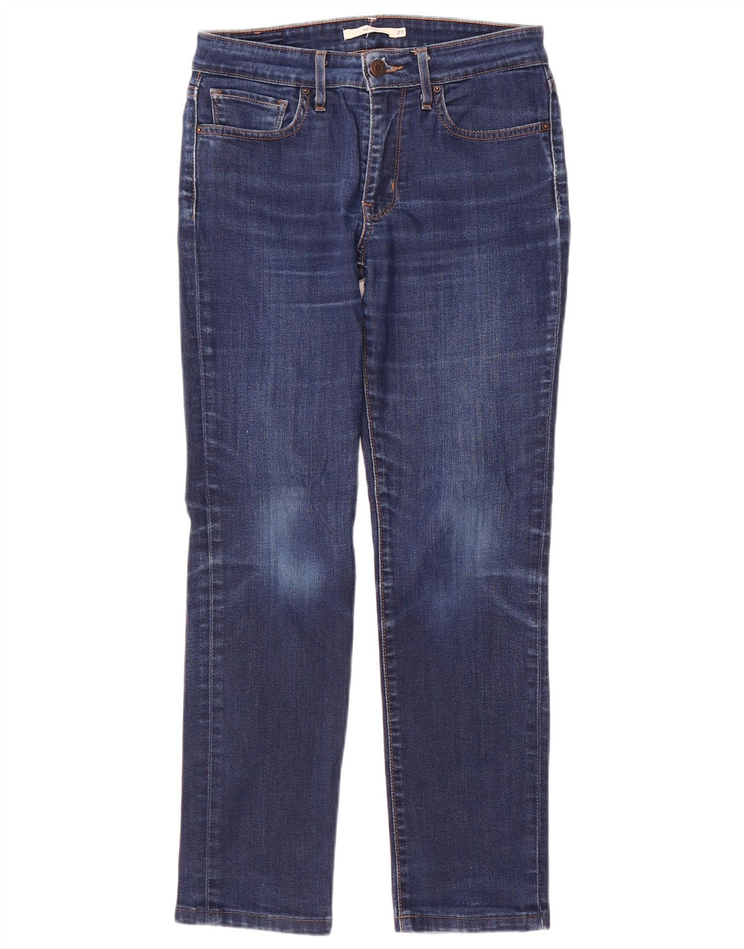 Levi's Womens 712 Slim Jeans W27 L27 Blue Cotton