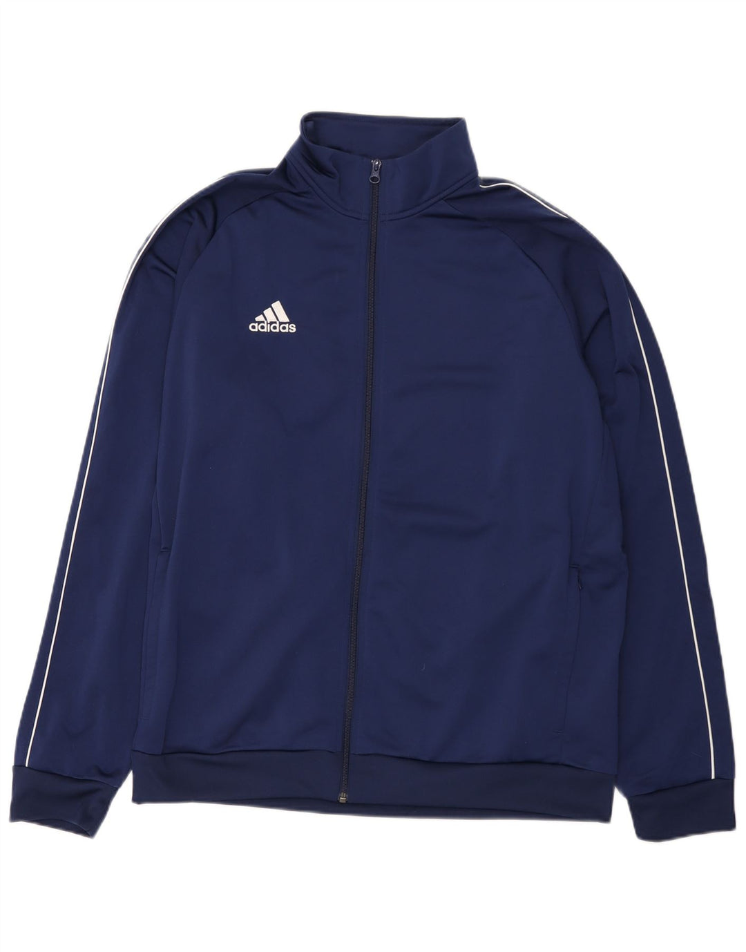 Adidas Mens Tracksuit Top Jacket XL Navy Blue Polyester