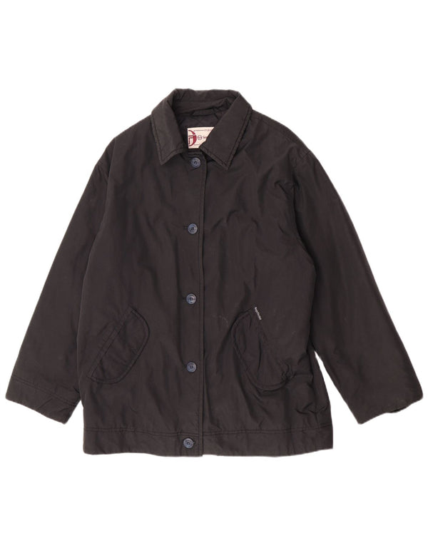 Sergio Tacchini Womens Windbreaker Jacket UK 14 Medium Black