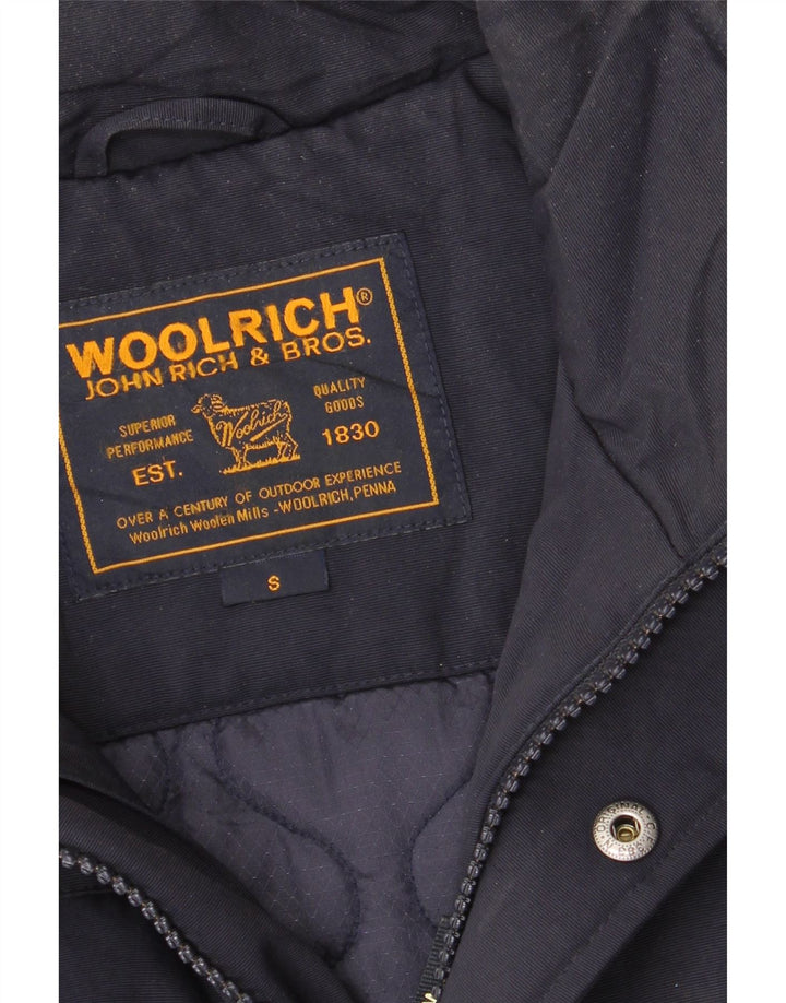 Woolrich Mens Windbreaker Jacket UK 36 Small Navy Blue