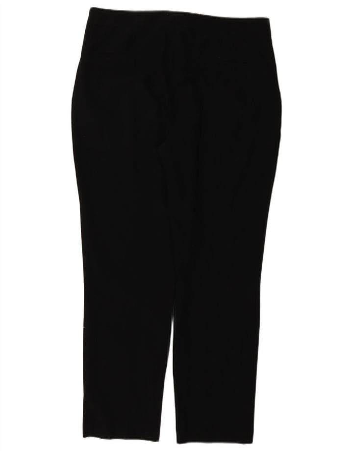 ZARA Womens Straight Suit Trousers EU 38 Small W28 L26 Black Polyester
