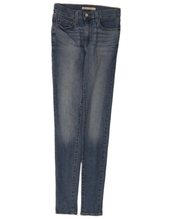 Levi's Womens 720 High Rise Super Skinny Jeans W27 L32 Blue Cotton