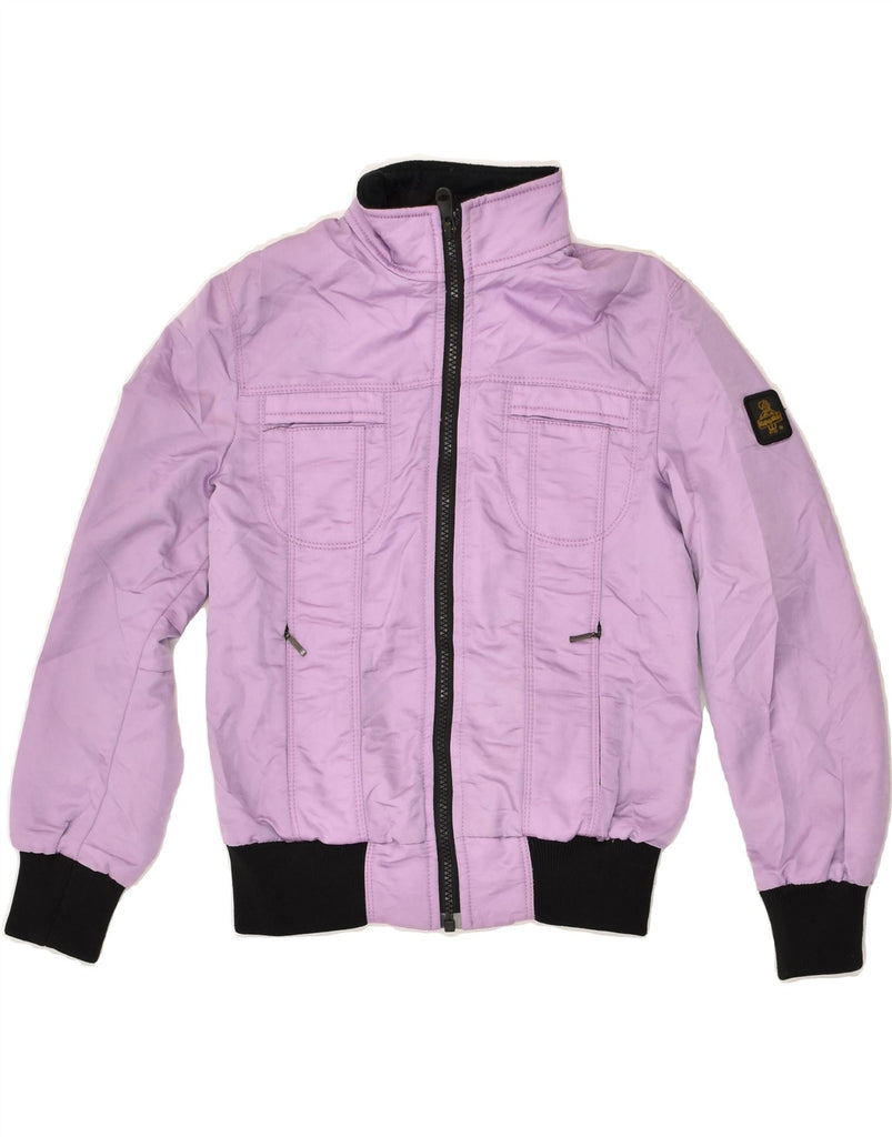 REFRIGIWEAR Girls Bomber Jacket 7-8 Years Purple | Vintage Refrigiwear | Thrift | Second-Hand Refrigiwear | Used Clothing | Messina Hembry 