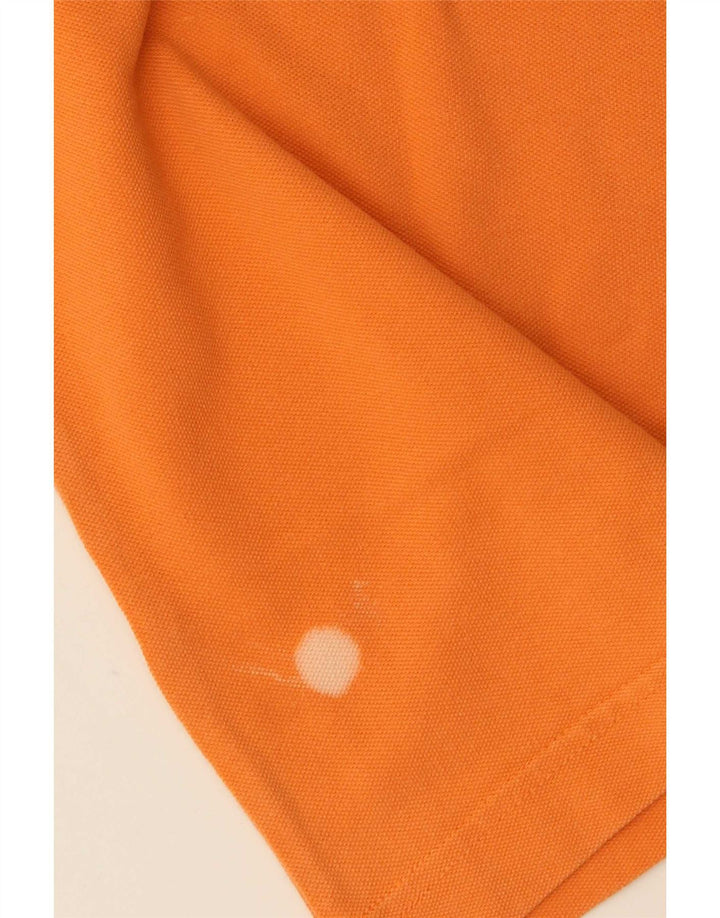 Kappa Mens Polo Shirt Medium Orange Cotton