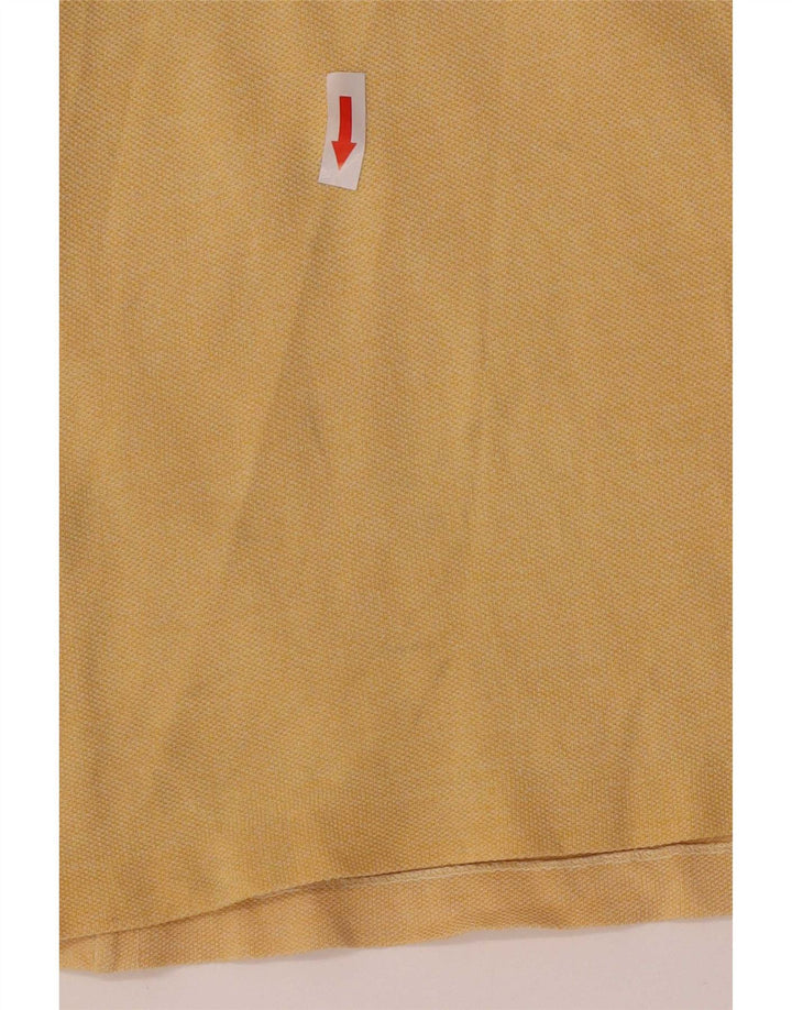 Lacoste Mens Polo Shirt Size 5 Large Yellow Cotton