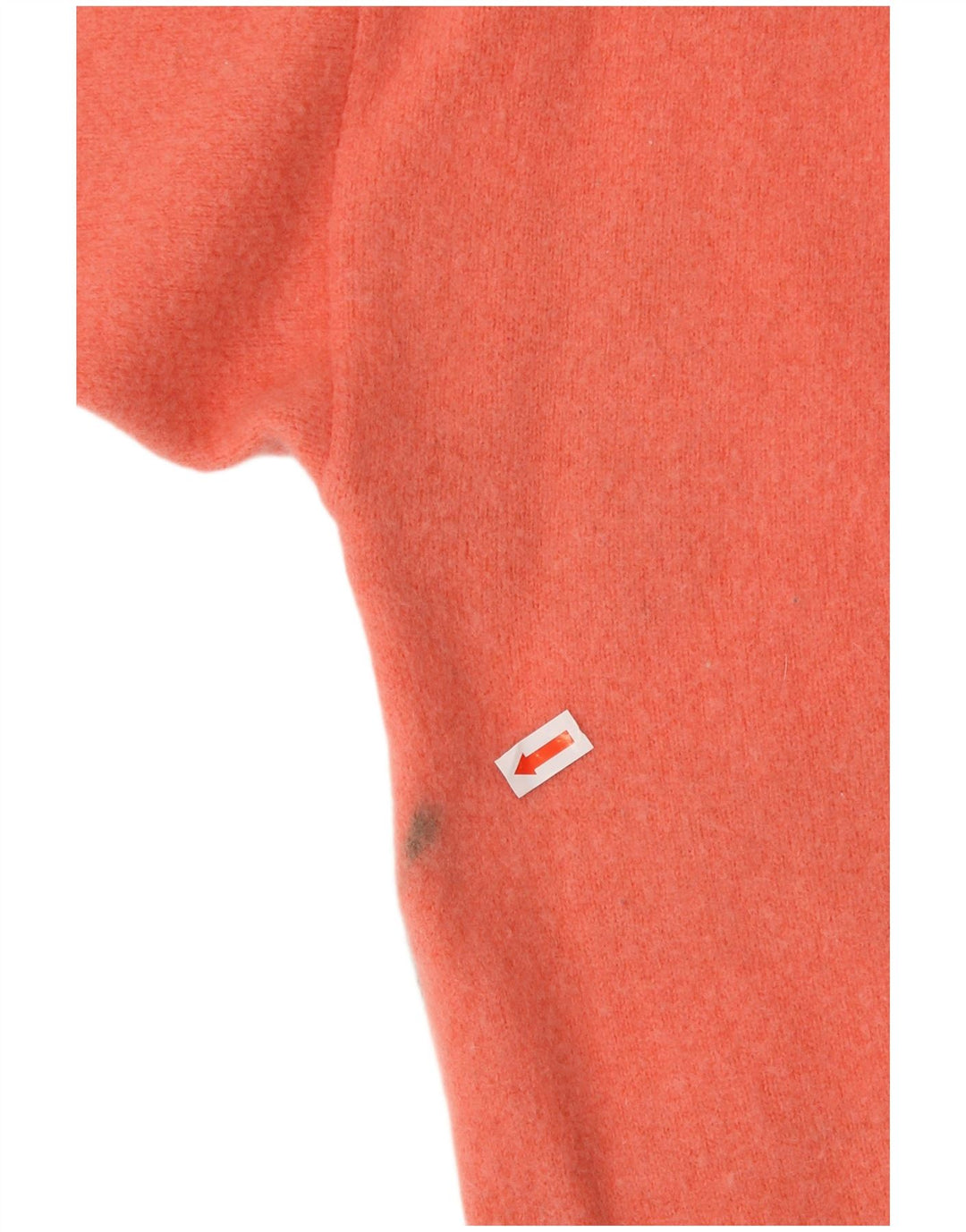 PACO Womens Crew Neck Jumper Sweater UK 16 Large Orange Argyle/Diamond