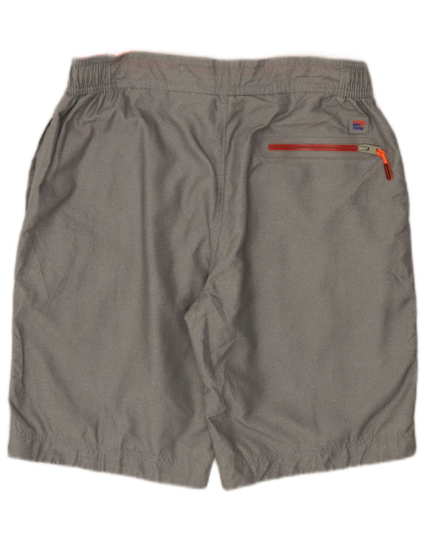 Superdry Mens Graphic Sport Shorts XL  Grey Polyester