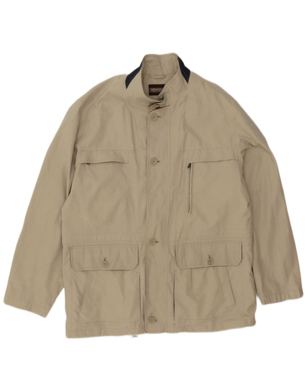 Porto Di Panama Mens Utility Jacket IT 52 XL Grey Polyester