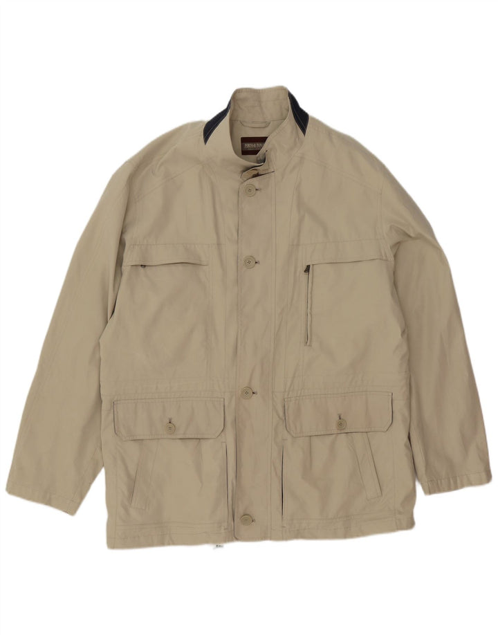 Porto Di Panama Mens Utility Jacket IT 52 XL Grey Polyester
