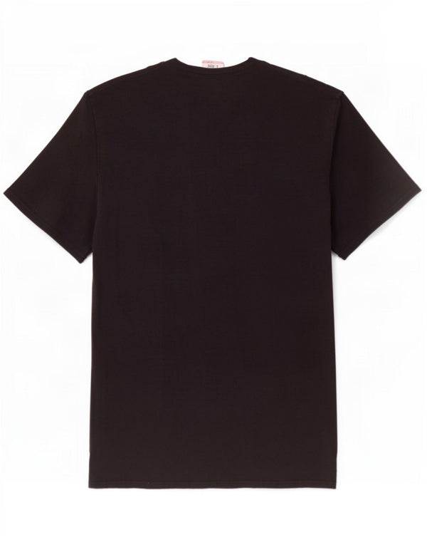 Fila Mens T-Shirt Top 2XL Black Cotton
