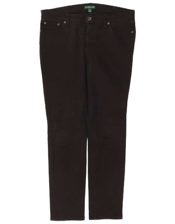 Ralph Lauren Womens Slim Jeans US 10 Large W32 L30 Black Cotton