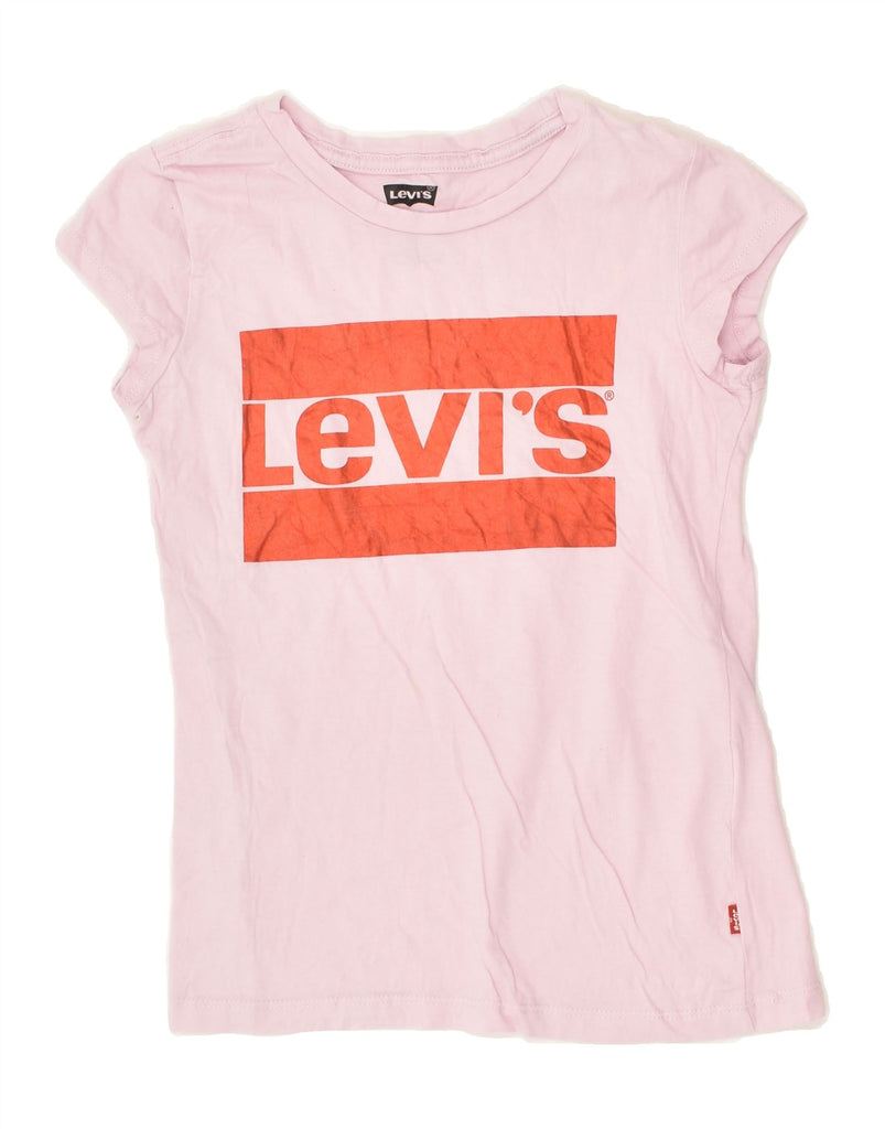 LEVI'S Girls Graphic T-Shirt Top 9-10 Years Pink | Vintage Levi's | Thrift | Second-Hand Levi's | Used Clothing | Messina Hembry 