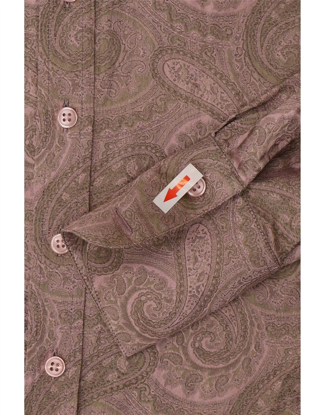Souleiado Womens Shirt Size 40 Medium Pink Paisley