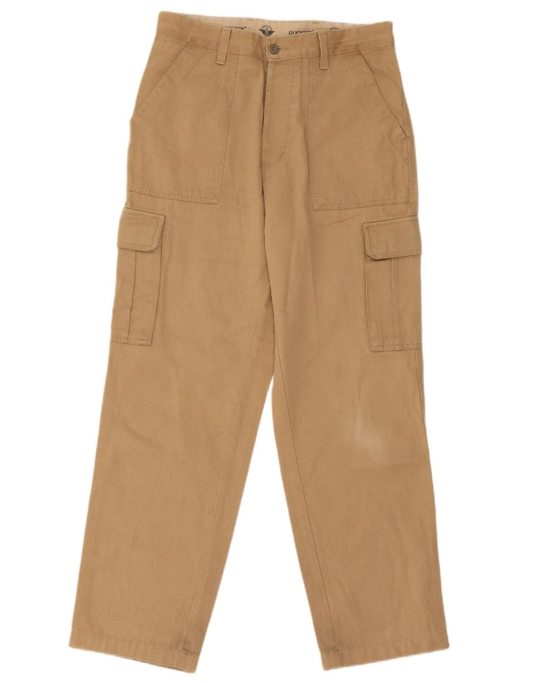 Dockers Mens Straight Cargo Trousers W31 L30 Brown Cotton