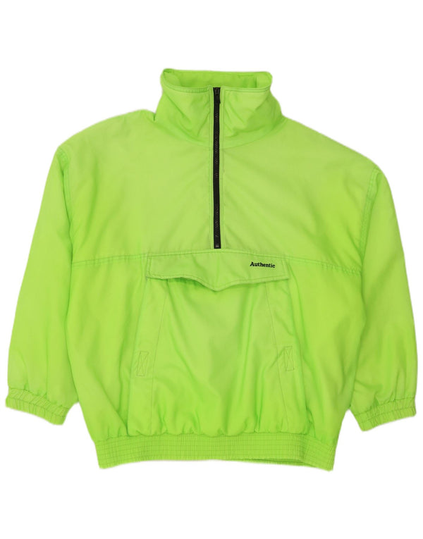 Authentic Mens Anorak Tracksuit Top Jacket UK 38 Medium Green Polyamide