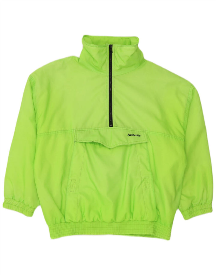 Authentic Mens Anorak Tracksuit Top Jacket UK 38 Medium Green Polyamide