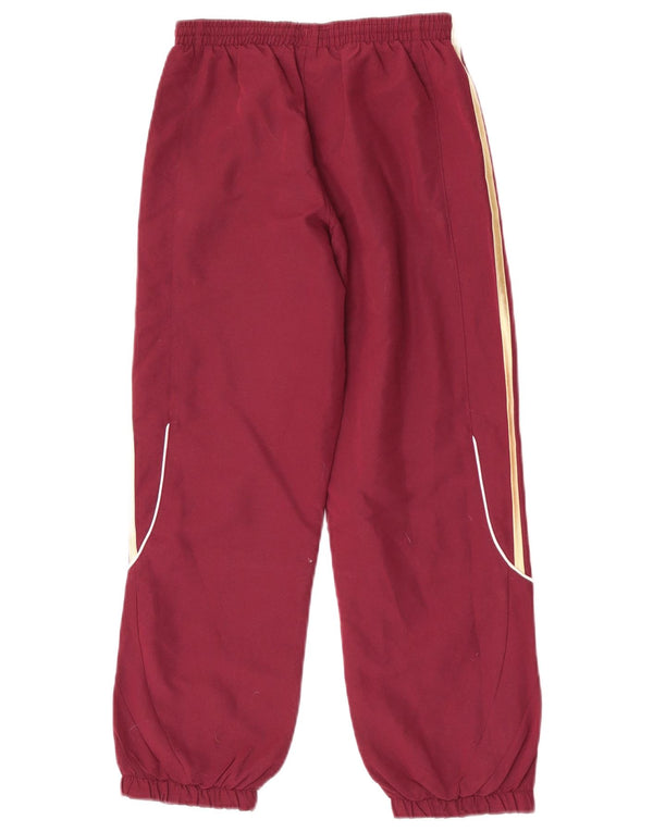 Adidas Boys Tracksuit Trousers Joggers 9-10 Years W26 L24 Maroon Sports