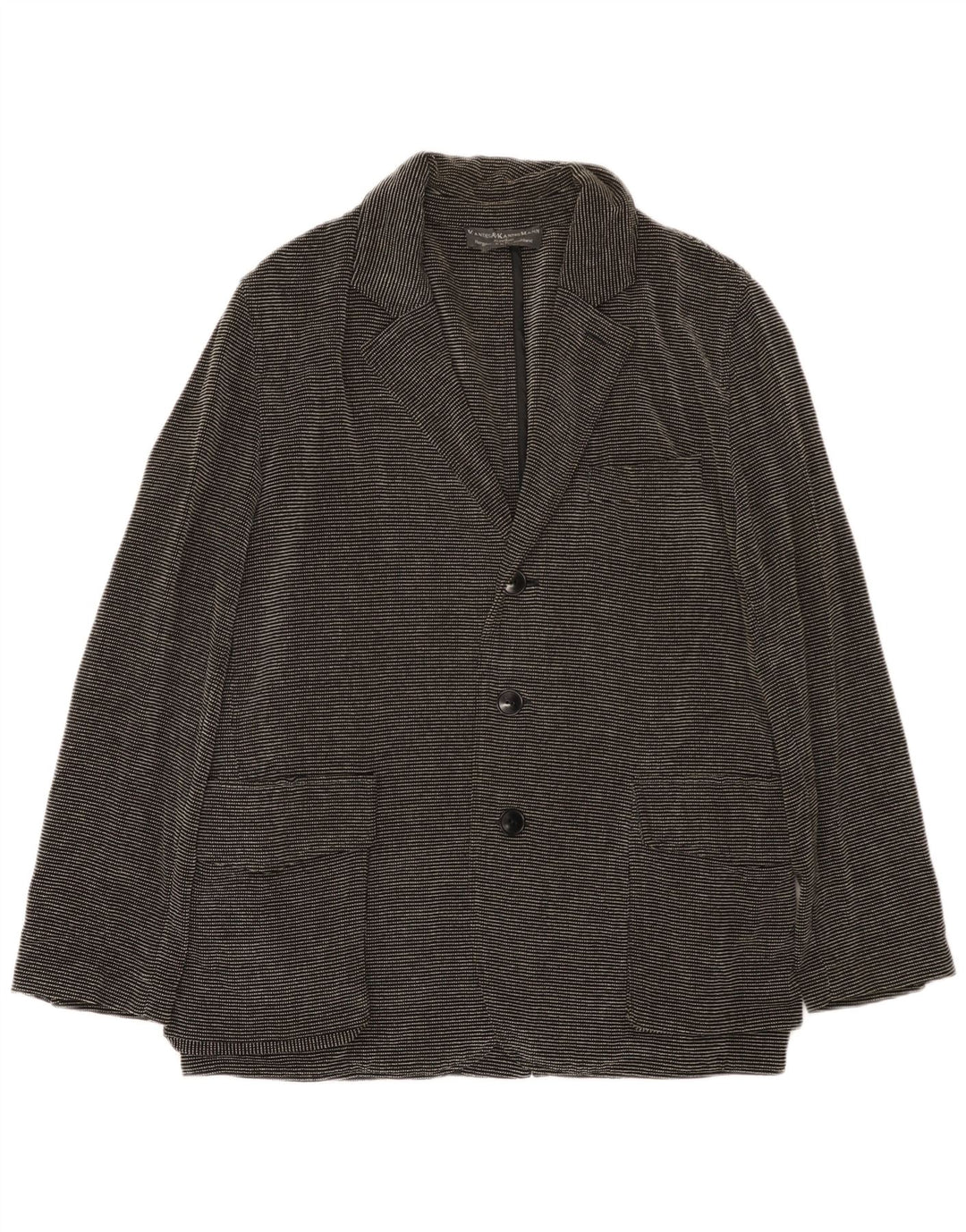 Kandis & Kandis Mann Mens Blazer Jacket UK 38 Medium Black Pinstripe