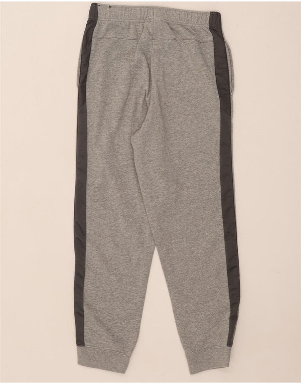 Nike Boys Tracksuit Trousers Joggers 13-14 Years XL Grey Colourblock Cotton