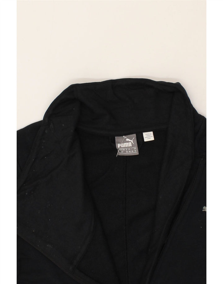 PUMA Womens Tracksuit Top Jacket UK 10 Small  Black