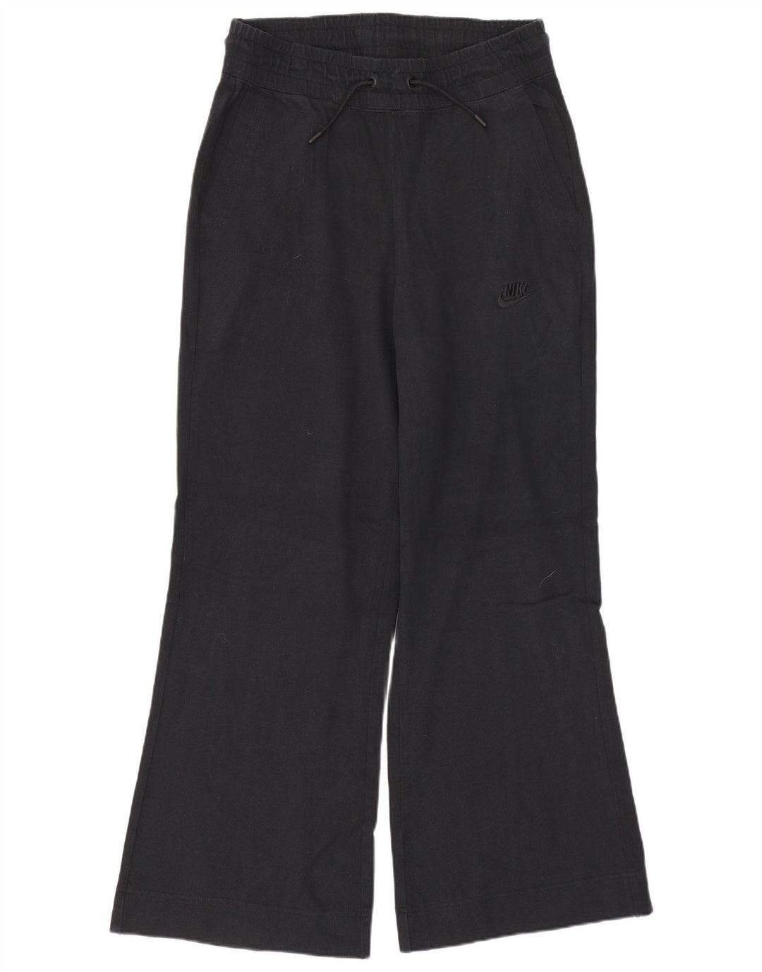 NIKE Mens Tracksuit Trousers Small Black Cotton