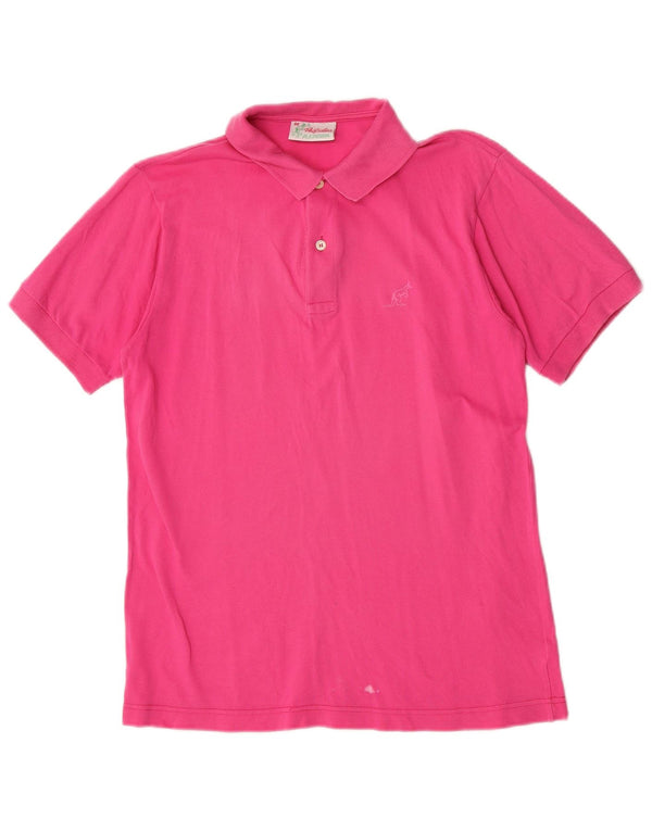 AUSTRALIAN L'ALPINA Mens Polo Shirt IT 46 Small Pink