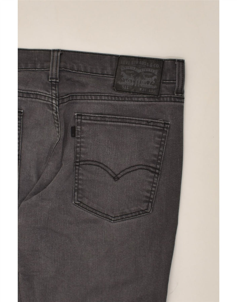 LEVI'S Mens Straight Jeans W34 L32 Grey Cotton | Vintage Levi's | Thrift | Second-Hand Levi's | Used Clothing | Messina Hembry 