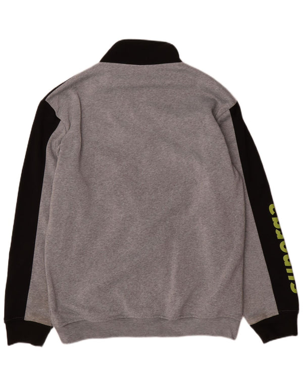 Superga Mens Graphic Tracksuit Top Jacket 2XL Grey Colourblock Polyester