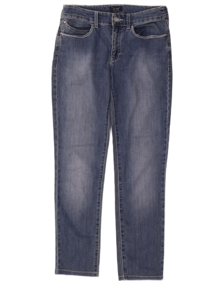 Armani Womens Slim Jeans W28 L28 Navy Blue Cotton