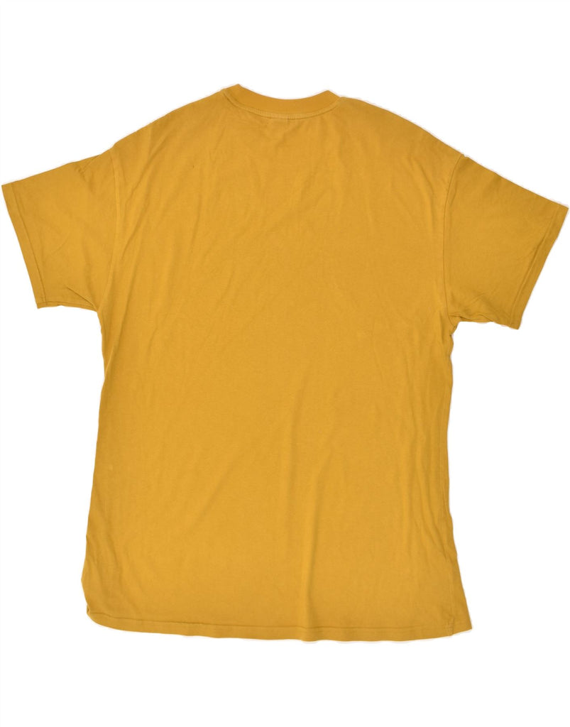 PUMA Mens T-Shirt Top Small Yellow | Vintage Puma | Thrift | Second-Hand Puma | Used Clothing | Messina Hembry 