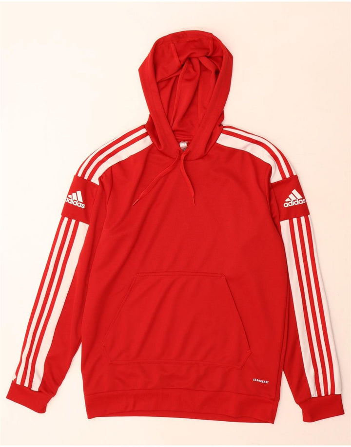 Adidas Mens Aeroready Hoodie Jumper Medium Red Polyester