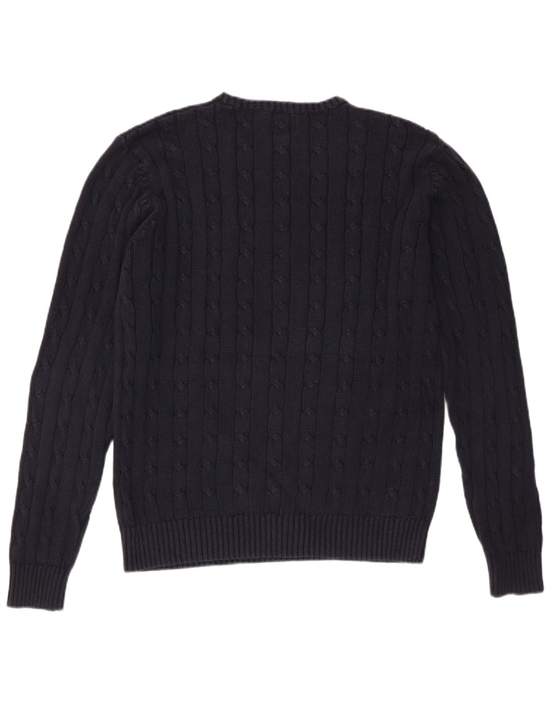 Marks & Spencer Mens Blue Harbour Crew Neck Jumper Sweater Medium Navy Blue