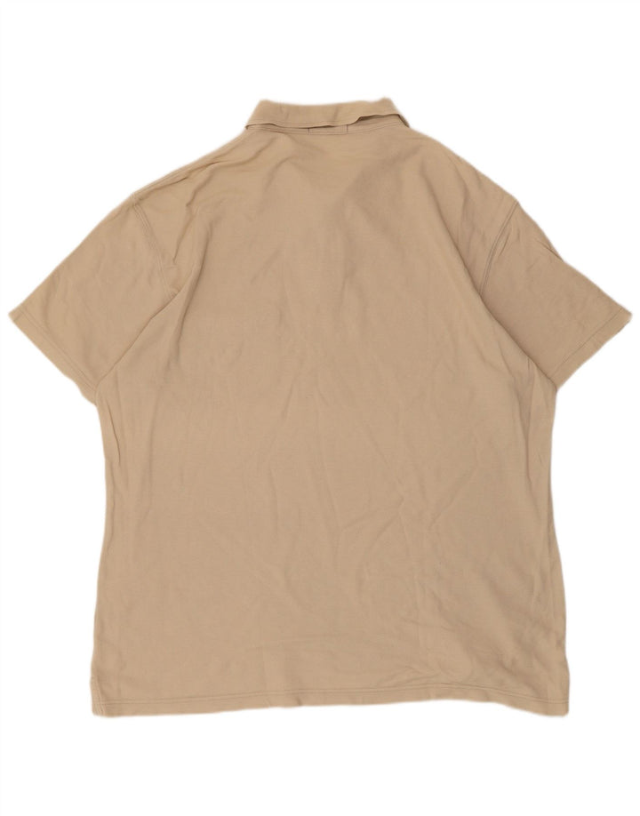 FILA Mens Polo Shirt XL Beige Cotton