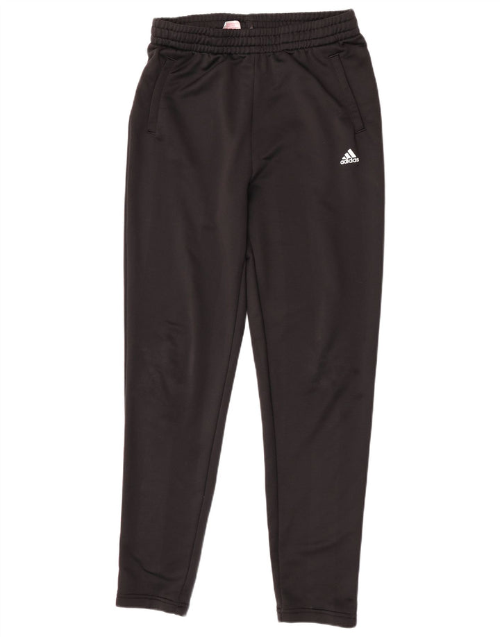 Adidas Boys Tracksuit Trousers Joggers 15-16 Years  Black Polyester