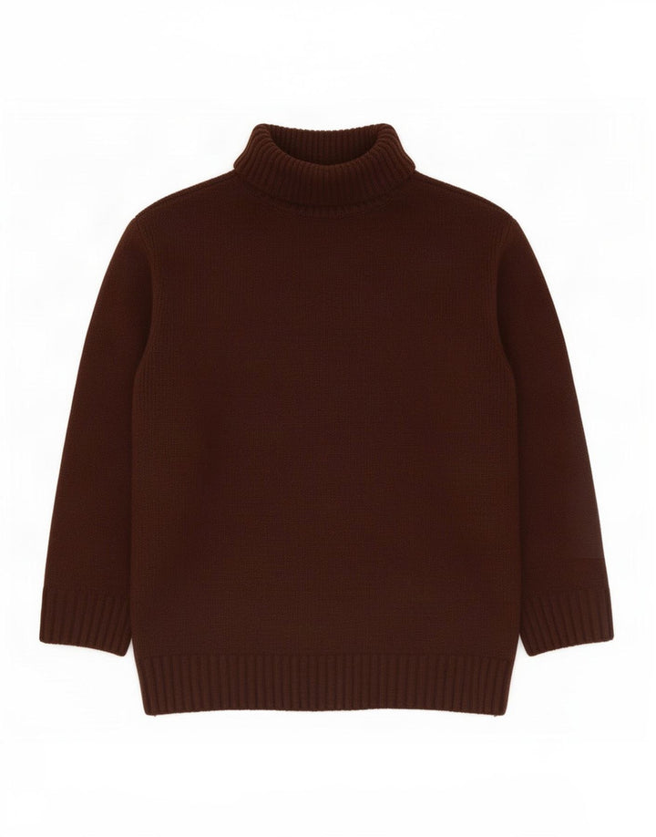 Marks & Spencer Womens Roll Neck Jumper Sweater UK 14 Medium Burgundy