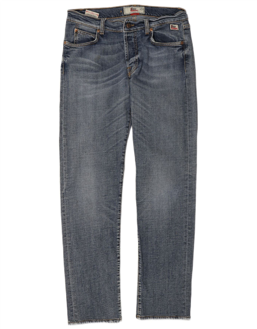 Roy Rogers Mens Straight Jeans W34 L32 Blue Cotton