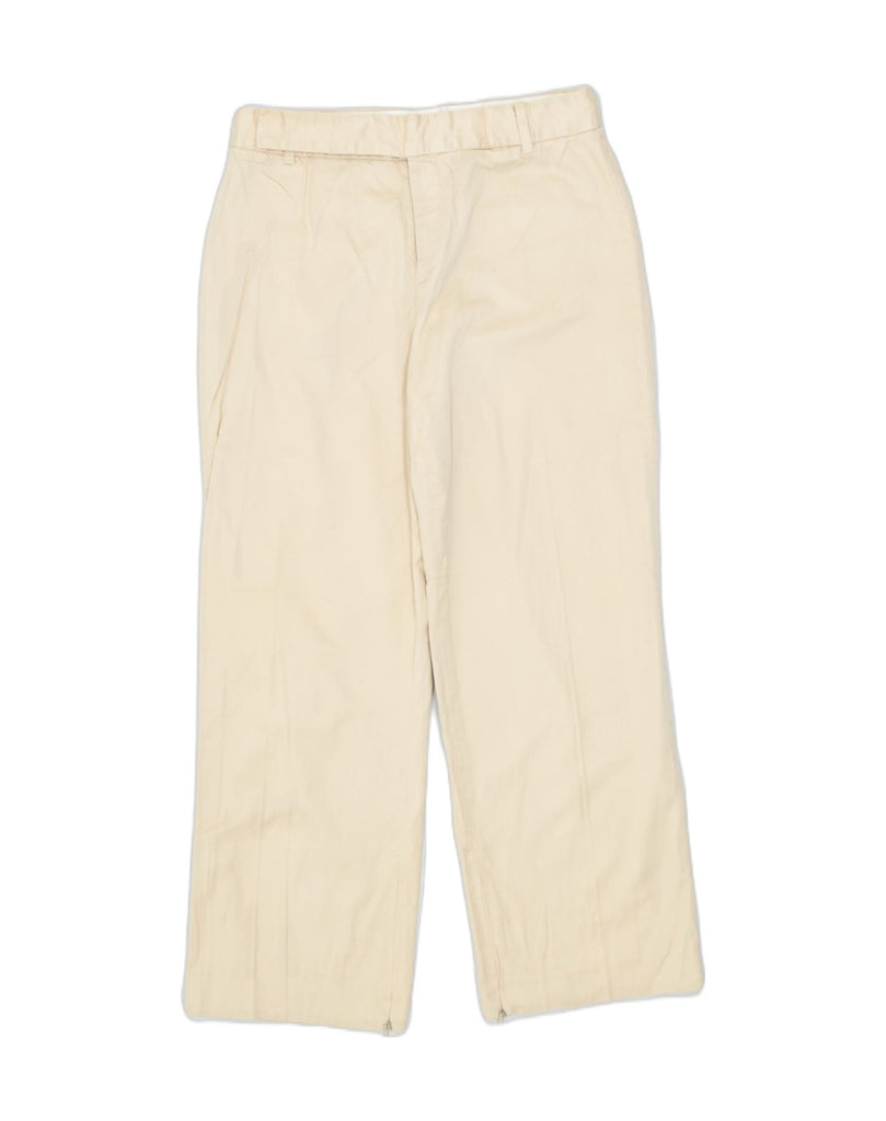 BANANA REPUBLIC Womens Straight Cropped Trousers W28 L24 Beige Cotton | Vintage | Thrift | Second-Hand | Used Clothing | Messina Hembry 