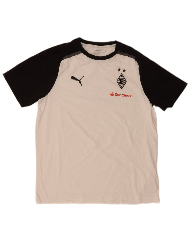 Puma Mens Borussia Mönchengladbach Graphic T-Shirt Top Medium White