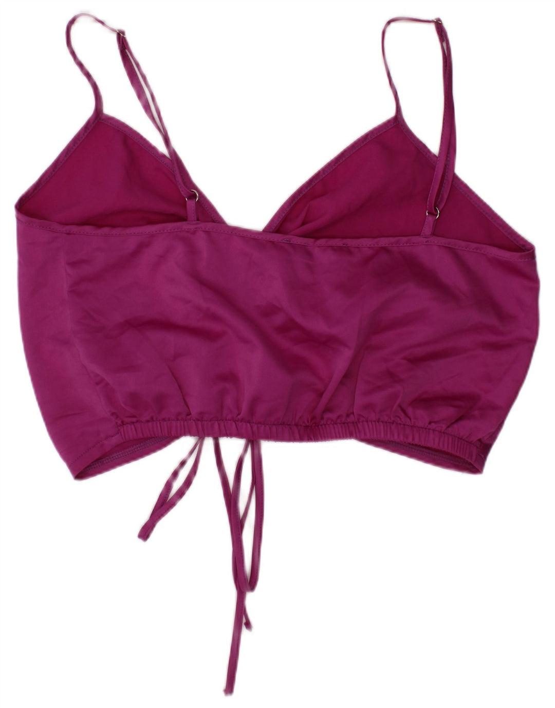 Zara Womens Crop Top Small Purple Polyester