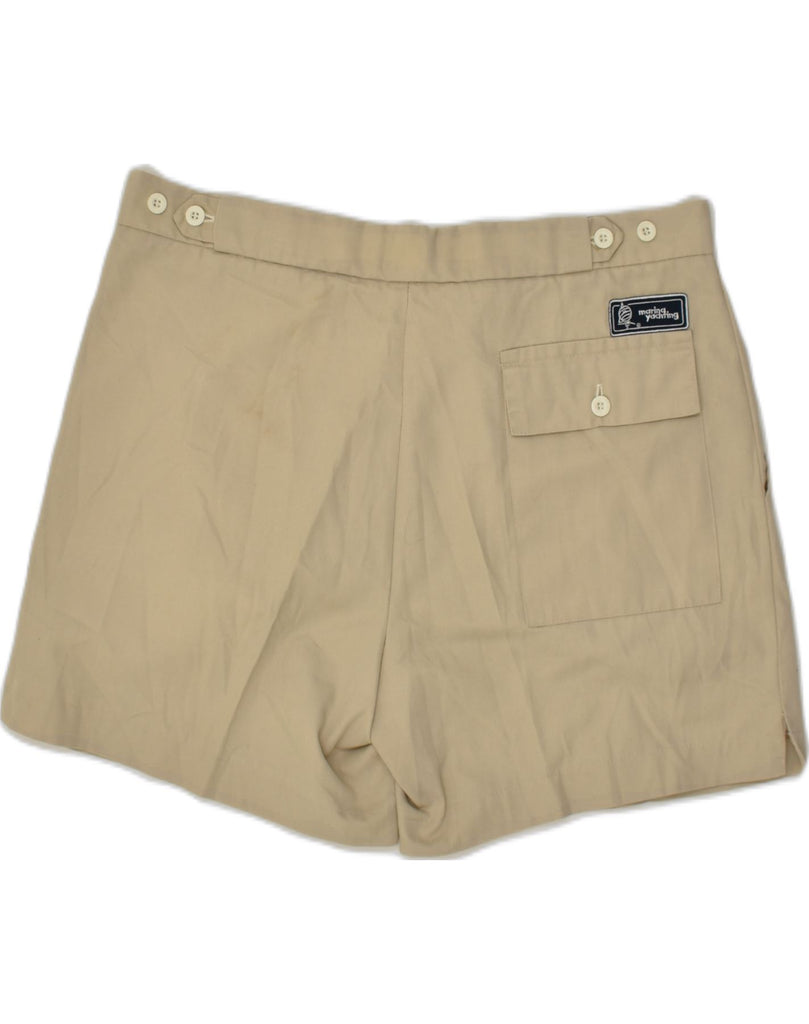 MARINA YACHTING Womens Chino Shorts IT 52 2XL W36 Beige Polyester | Vintage Marina Yachting | Thrift | Second-Hand Marina Yachting | Used Clothing | Messina Hembry 